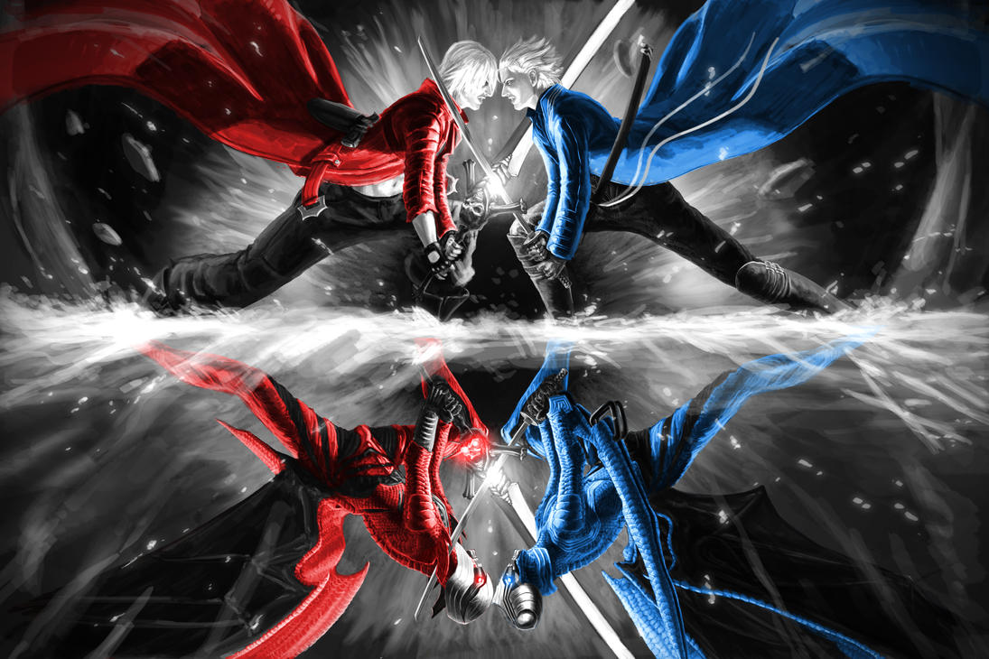 Dante vs Vergil DMC3 by Txikimorin on DeviantArt Vergil Devil May Cry 3 Wallpaper