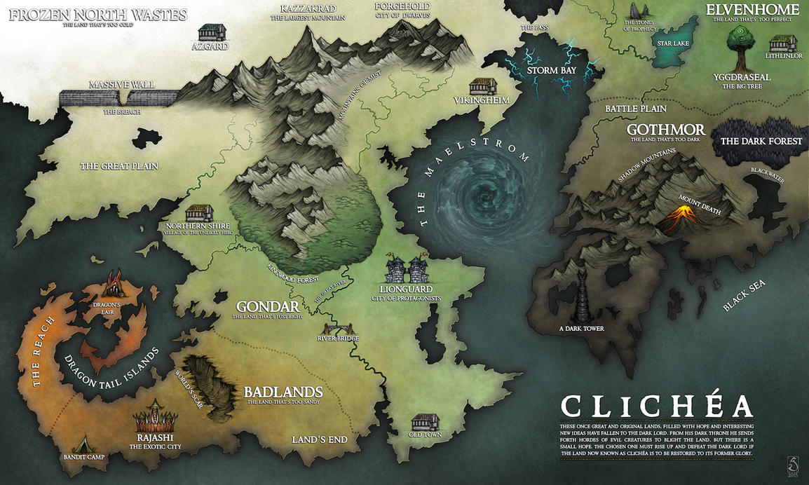 Map of Clichea by Sarithus
