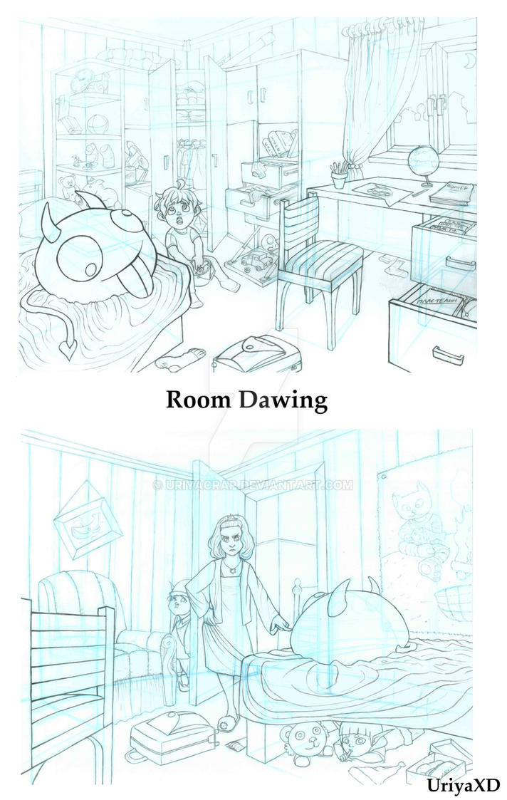 Animation Sheridan Portfolio 2015: Room drawing by UriyaXD on DeviantArt
