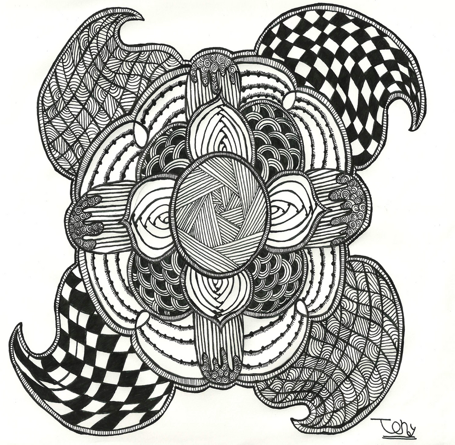 Zentangle Mandala by smileyface001 on DeviantArt