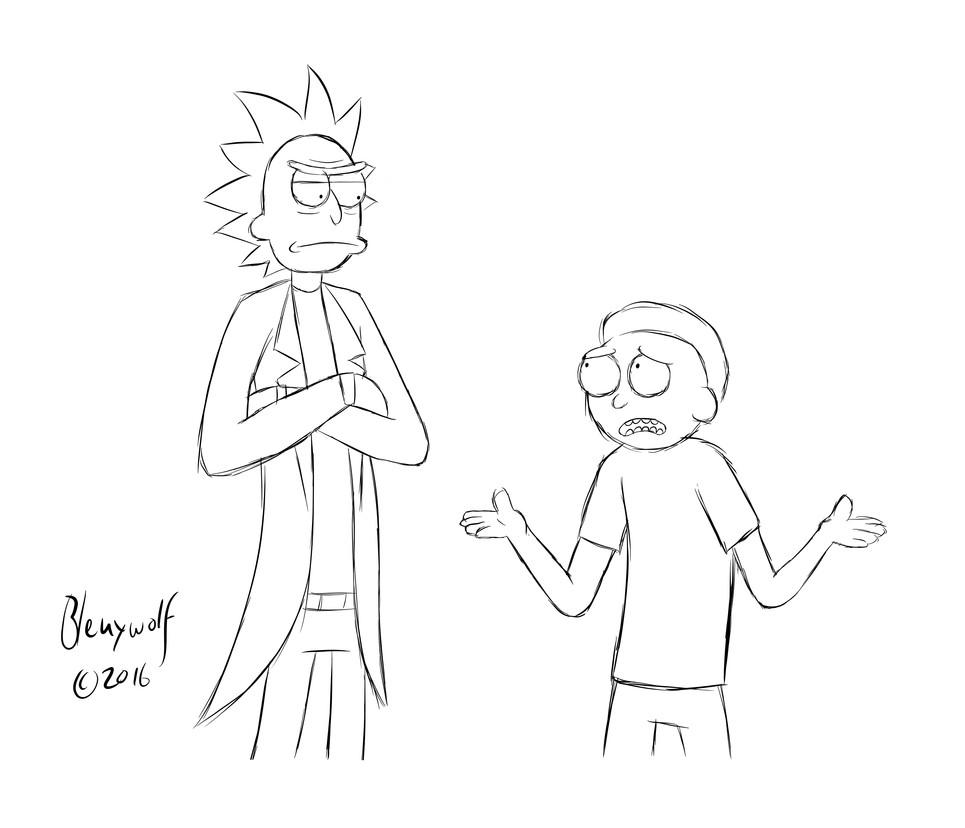 Rick and Morty by Bleuxwolf on DeviantArt