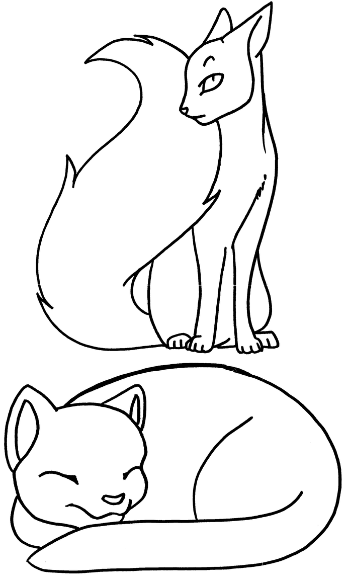 Download Coloring Pages: Cat by TeraSullen on DeviantArt