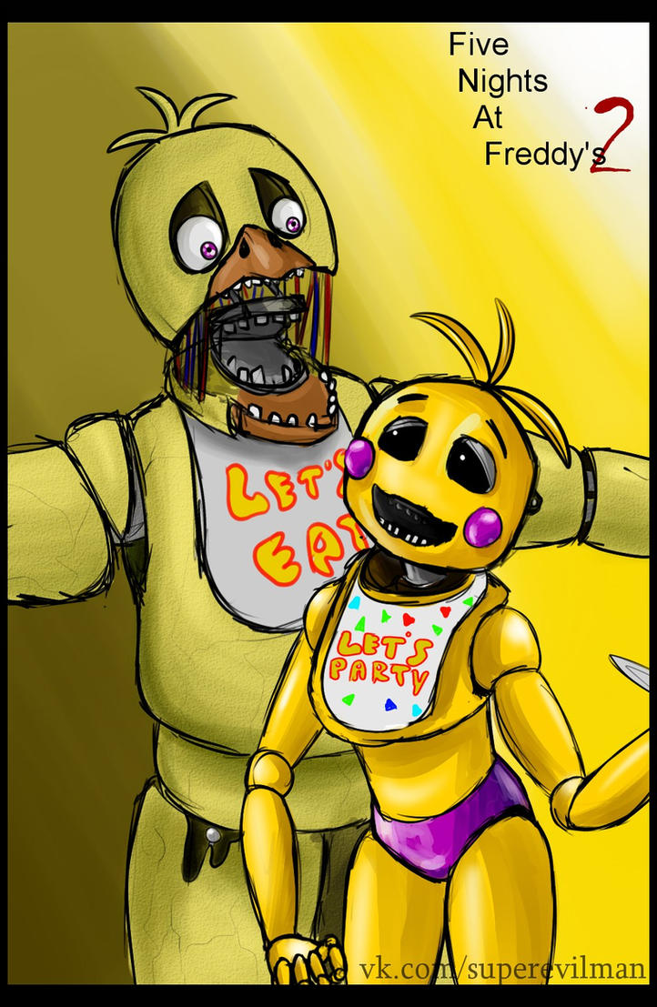 Old Chica And Toy Chica By Superevilman On Deviantart
