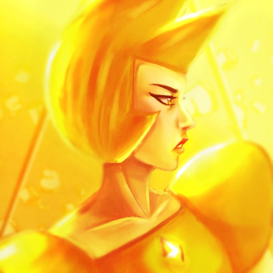Here.. a Yellow Diamond fanart. Can't wait for Steven Universe new episode~ I hope you like it ^^