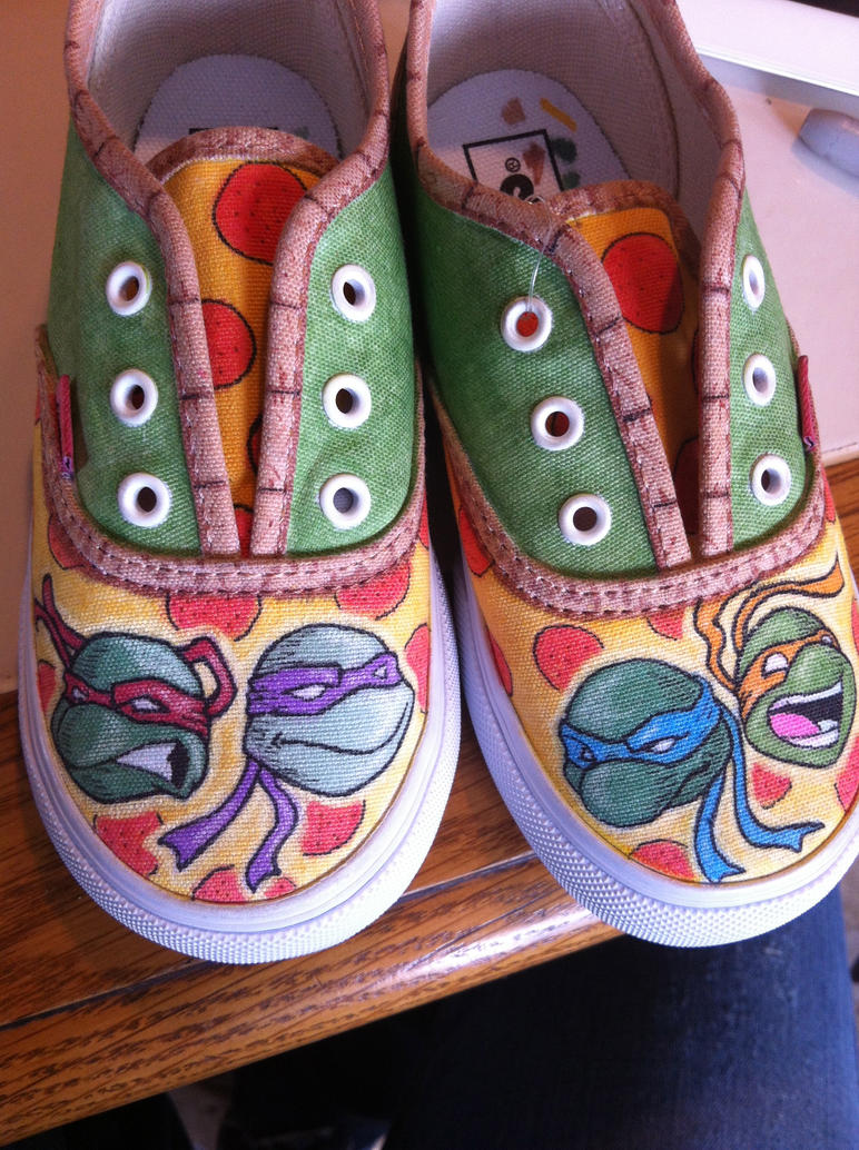ninja turtle shoes by grizlyjerr on DeviantArt