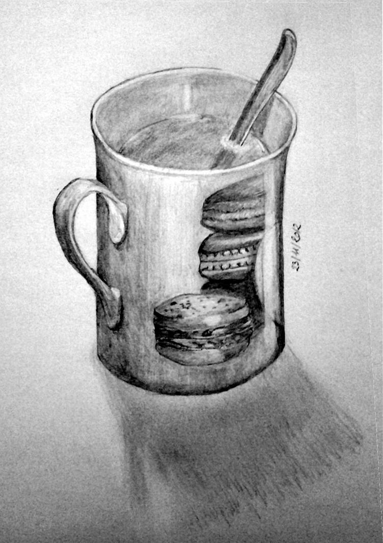 Cup of tea (pencil drawing) by sharayanan on DeviantArt