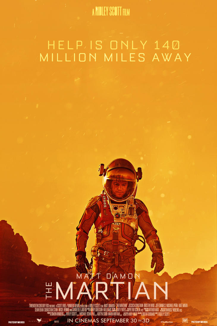 The Martian - Poster (2015) by MrDeks on DeviantArt