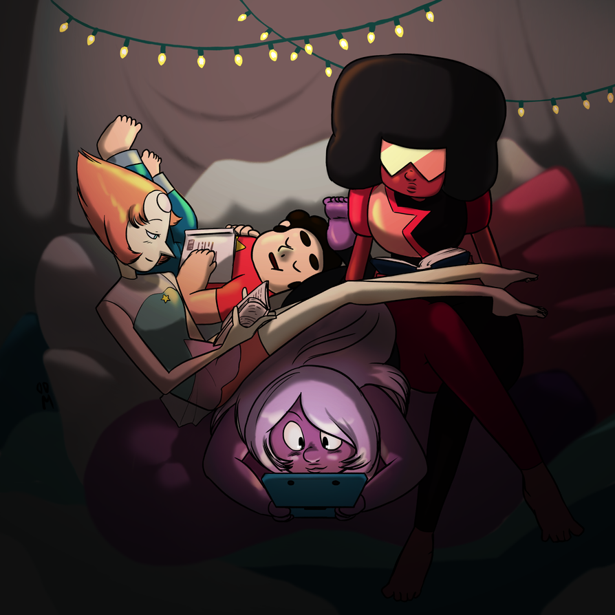 Cute for the sake of cute. (Garnet, Amethyst, Pearl, and Steven are from the cartoon Steven Universe.)