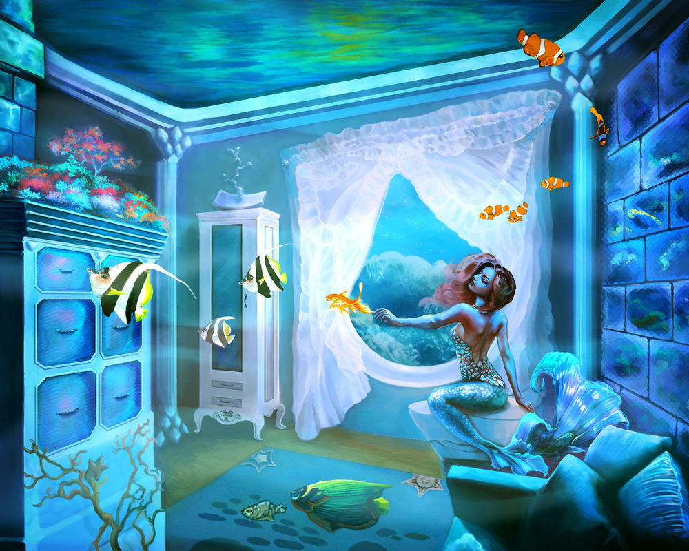 In Mermaid's Home by Vilenchik on DeviantArt