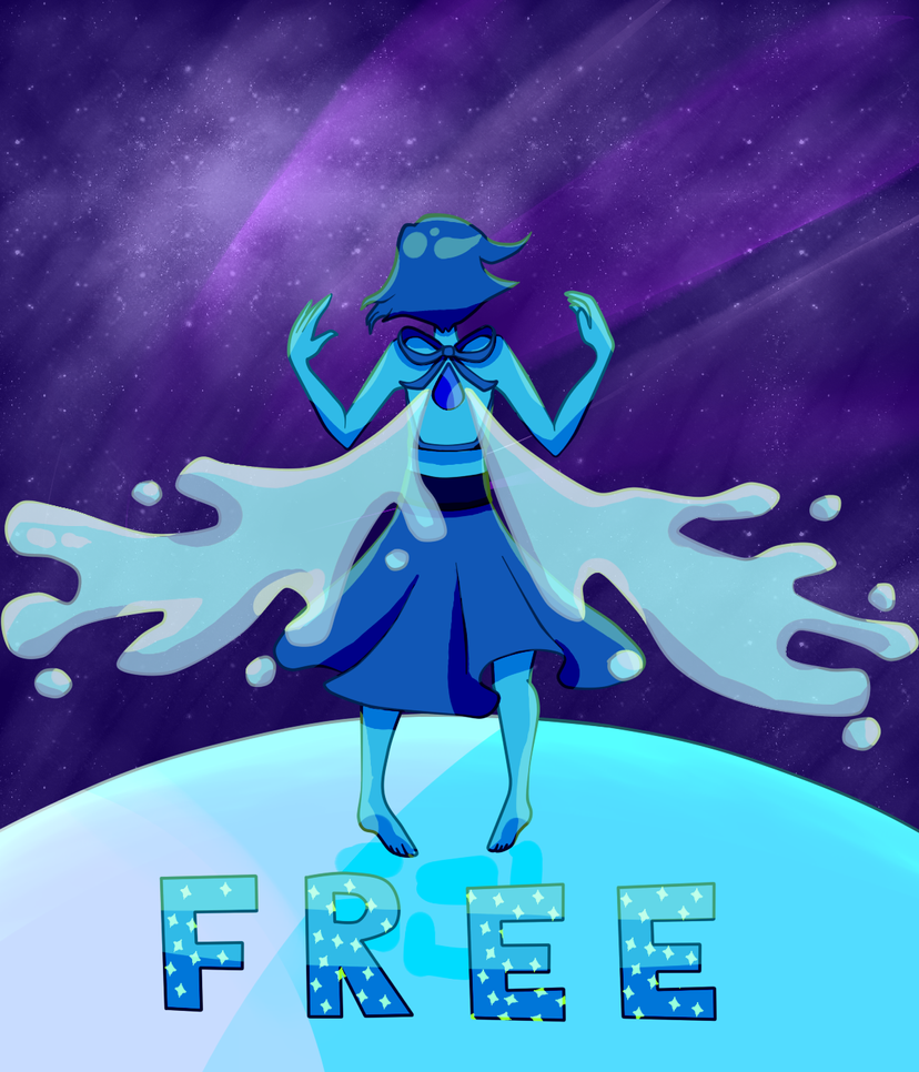 I drew Lapis I really like this new way of coloring