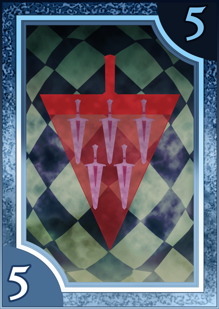 Persona 3/4 Tarot Card Deck HR - Suit of Swords 5 by Enetirnel on ...