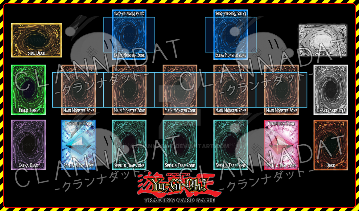 YuGiOh! Playmat Template (VRAINS Prototype) by CLANNADAT on DeviantArt