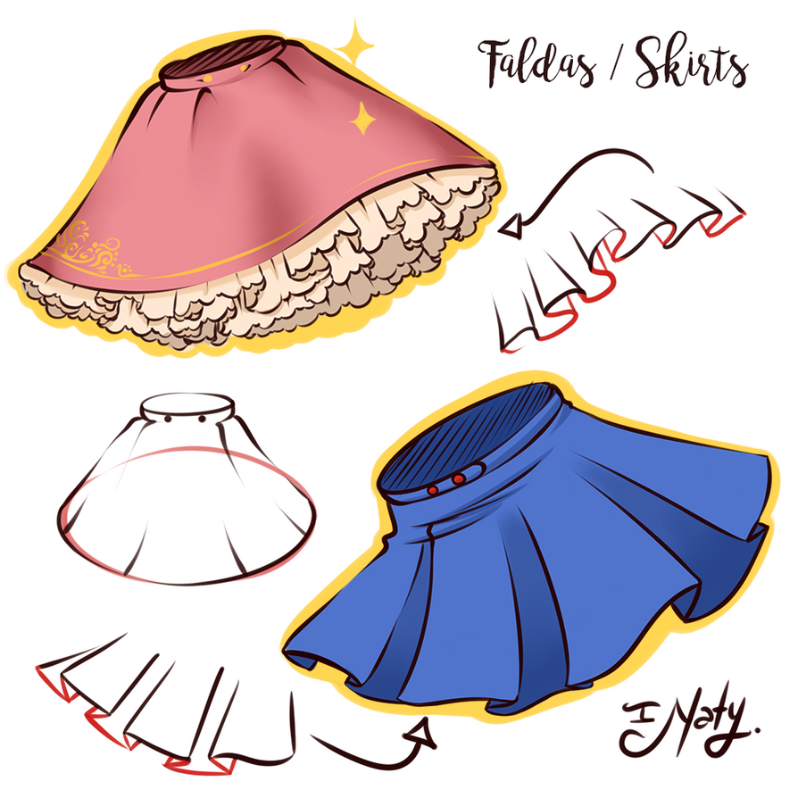 Hot to Draw Skirts - Faldas by Naty-Ilustrada on DeviantArt