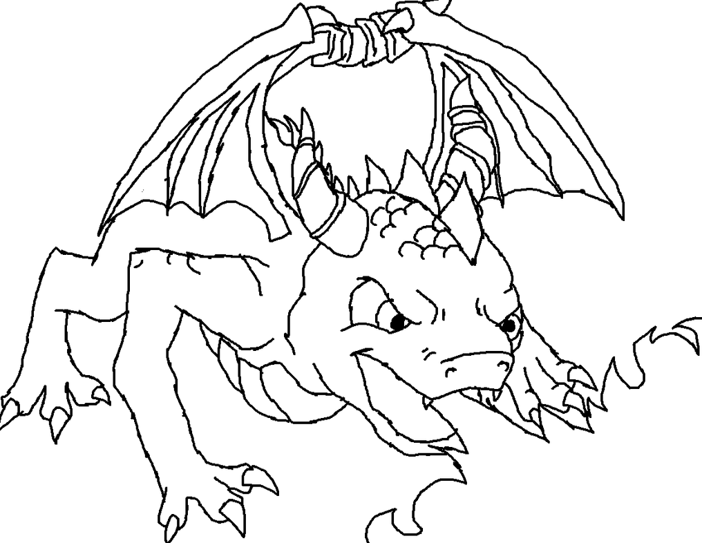 dark spyro the dragon coloring pages - photo #7