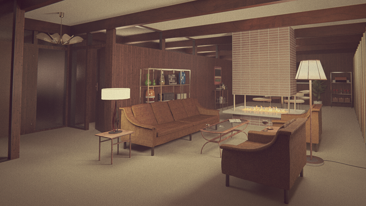 1960s Living Room By Erkucrunk On DeviantArt