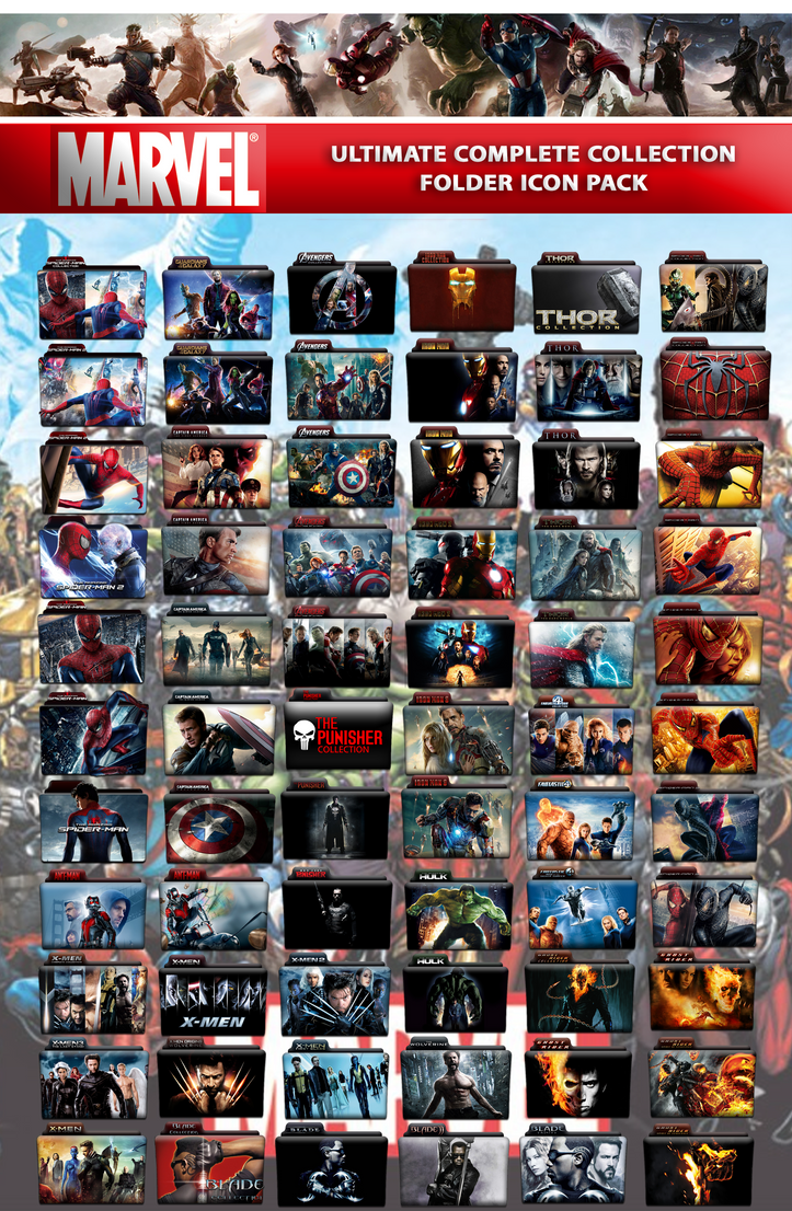 Marvel Ultimate Complete Collection Folder Icon by