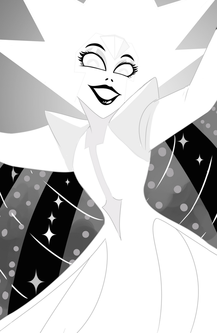 While I'm working on new Steven Universe prints for this coming Fan Expo. Turn out I really like this White Diamond lol  So I post the full body version of her here lol