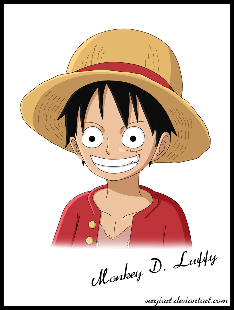 Monkey D. Luffy portrait by SergiART on DeviantArt