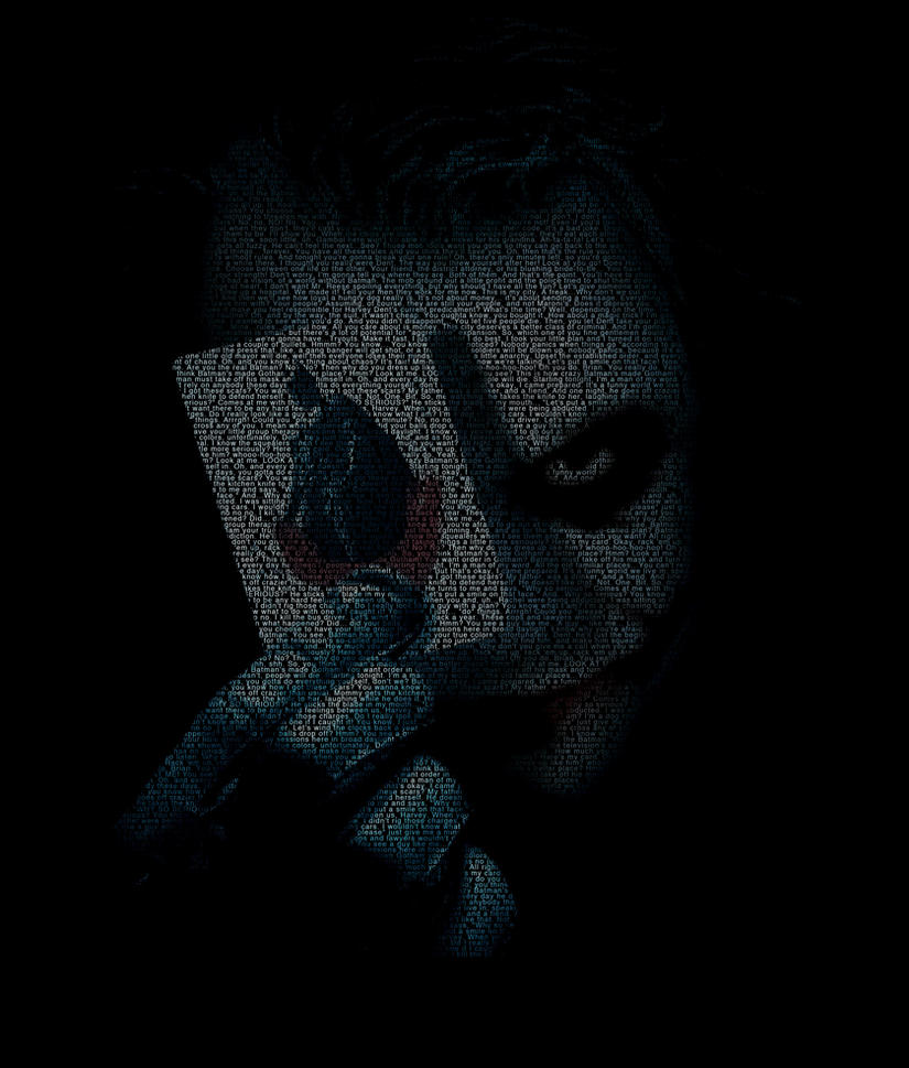 The Joker text art by MattShadoinDesign on DeviantArt