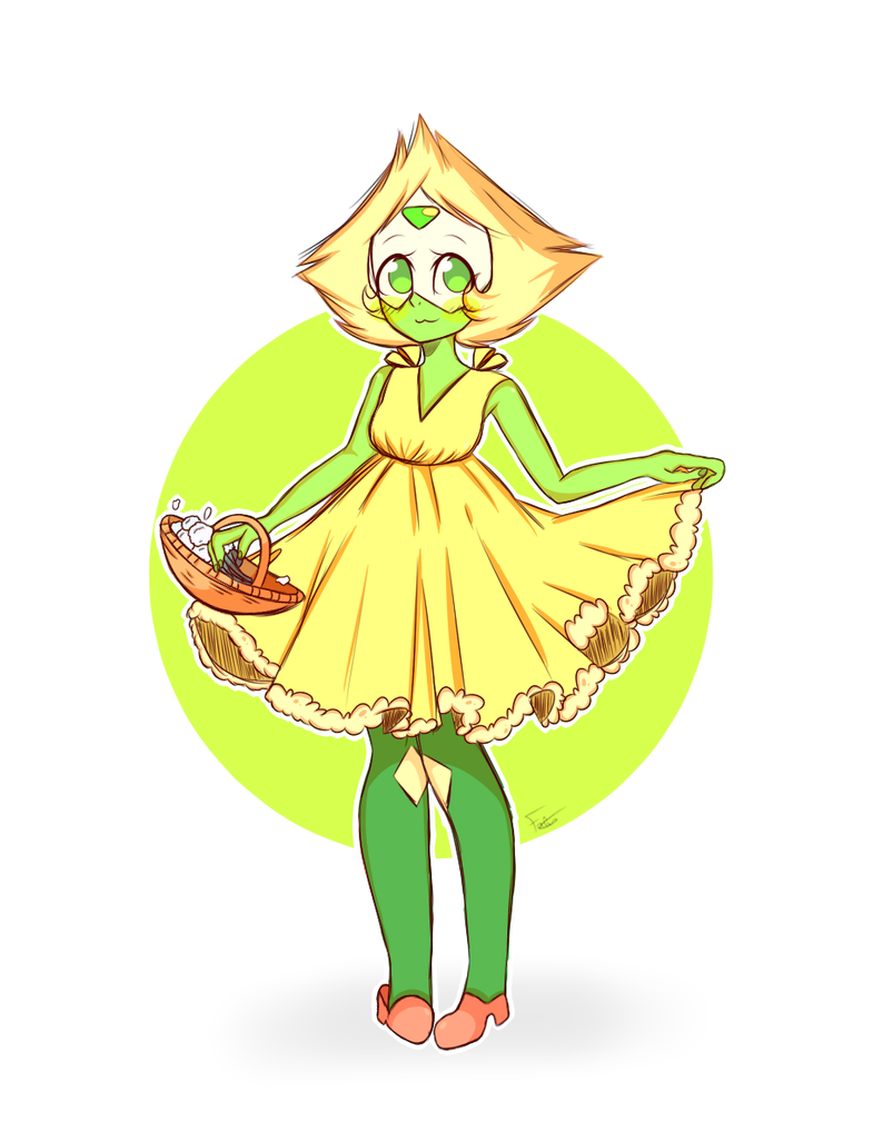 Omg the new episode was just AMAZING!!! And Peri was just ADO-RA-BLE with her dress, I really can't resist drawing this cute little gremlin <333 And most importantly.... FLOWERS FOR YOU!!! Speed...