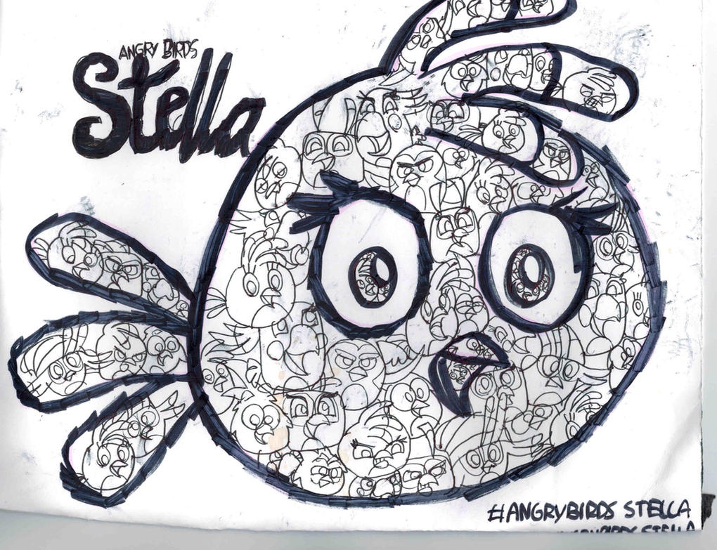 Angry Birds Stella Stella Coloring Page By TIFFANYANGRYBIRDS23 On