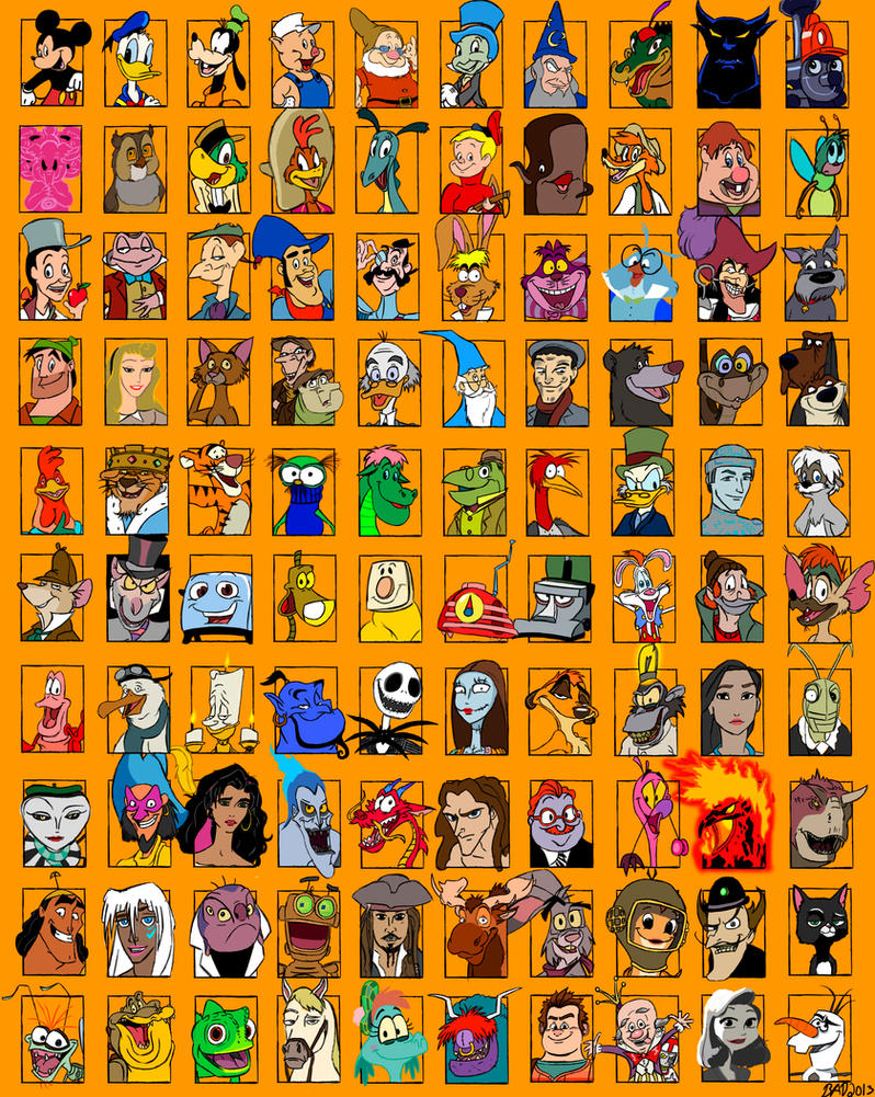 Brads 1000 Character Meme Part 2 Disney By TheZoologist On