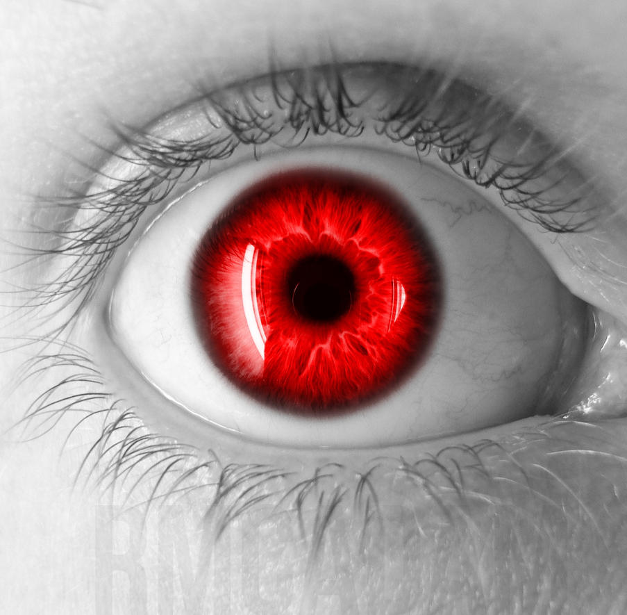 cool red eye by KindaOKArtVault on DeviantArt