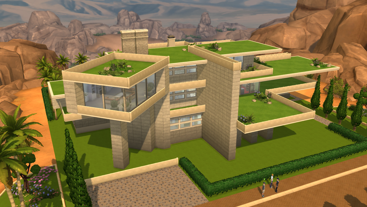 Sims 4 Modern Gardens House By RamboRocky On DeviantArt
