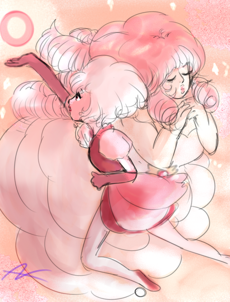 I never thought i'd doodle something for steven universe again since i saw the latest episode, it made me obsess for color pink~