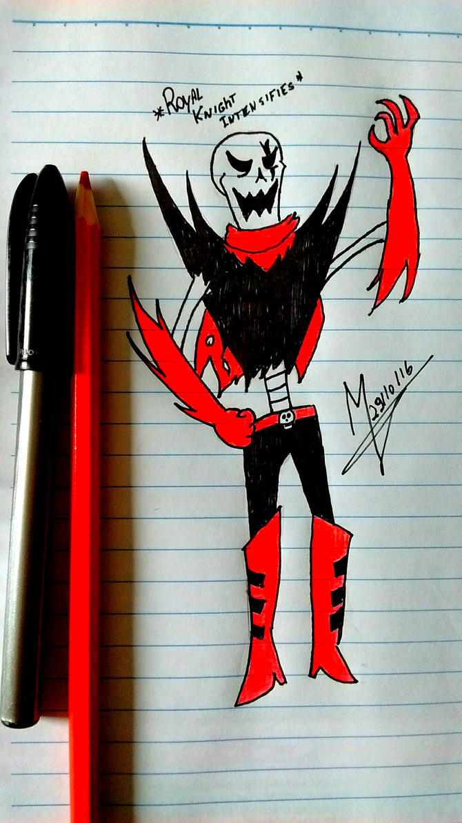 Underfell Papyrus by Mistmaster222 on DeviantArt