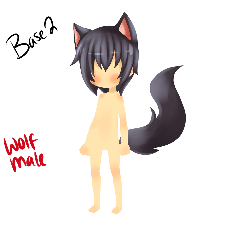 Wolf Male Hairstyle + Filled Ears by TinierWorld-RageChan 