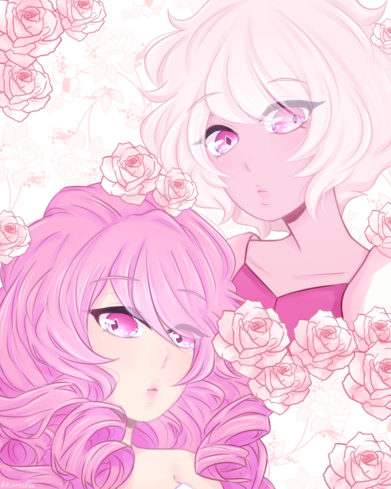 Fan art for Pink diamond/Rose quartz I really enjoyed drawing this since I've been planning to draw a fan art of them  also might be making this a print in a convention this summer~