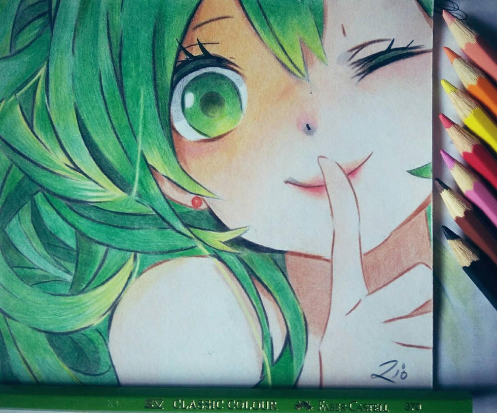 Pencil Color Drawing Cute Anime by RioTransyah07 on DeviantArt
