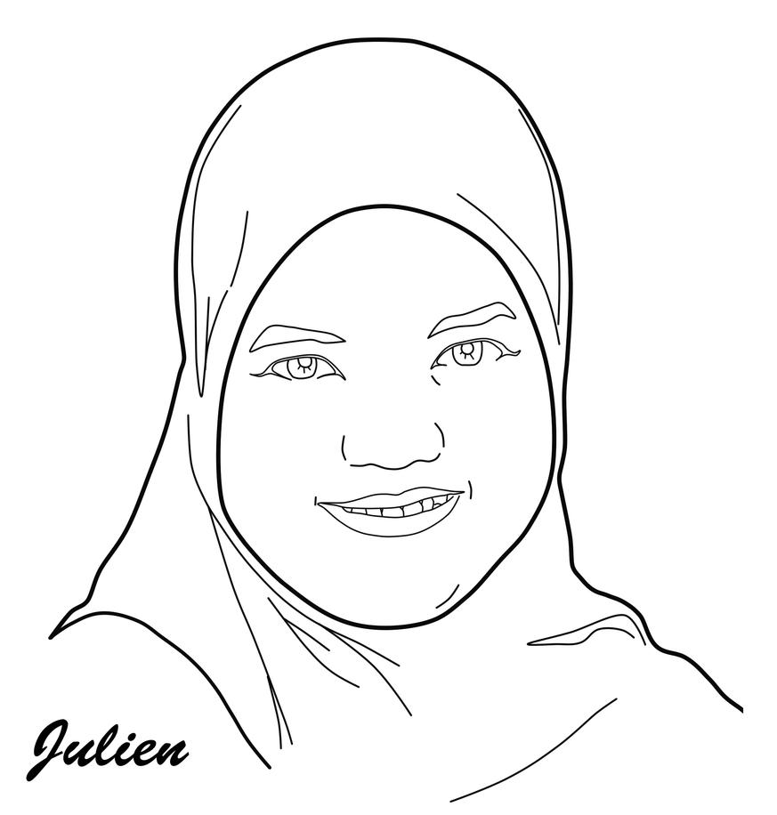 Download Hijab Line Art by jyroart on DeviantArt
