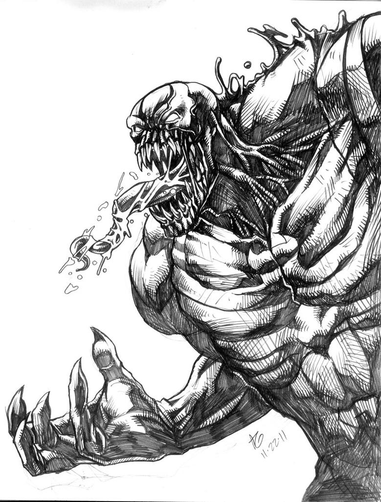 Venom Pencils01 by allengeneta on DeviantArt