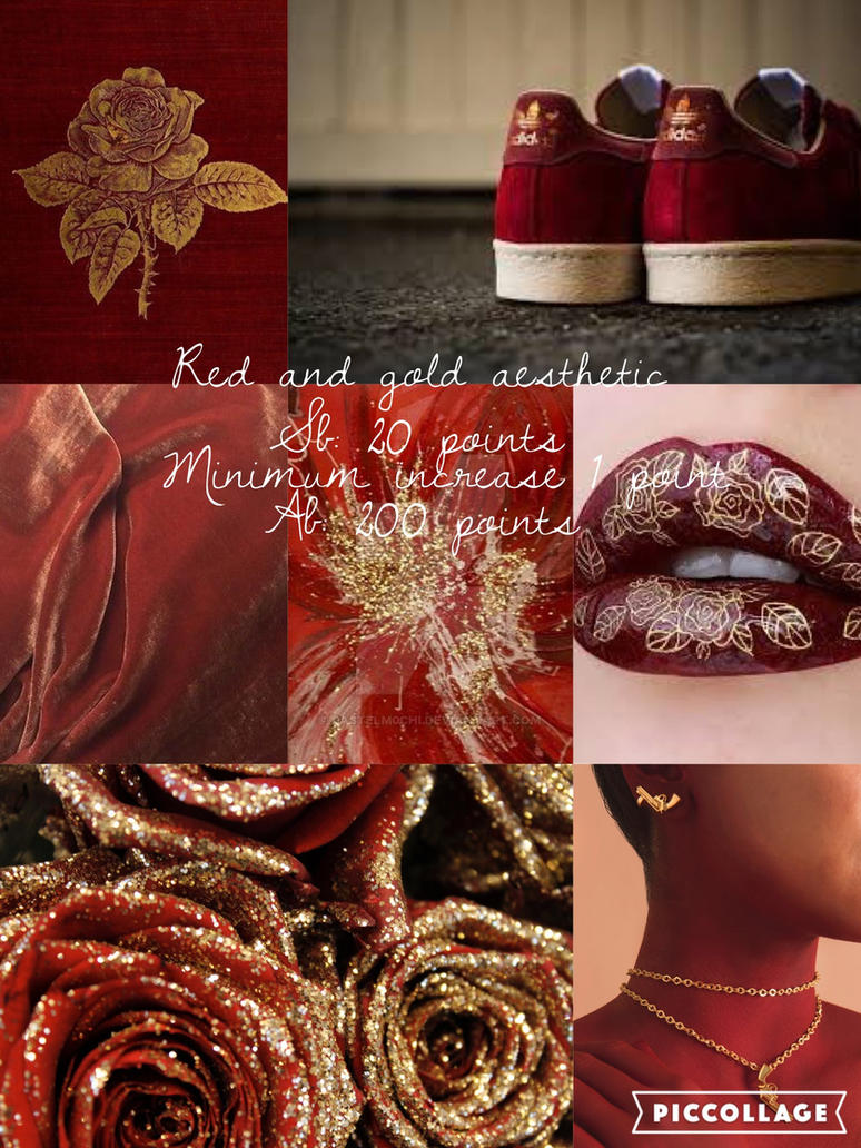 Red and gold aesthetic! Closed by pastelm0chi on DeviantArt