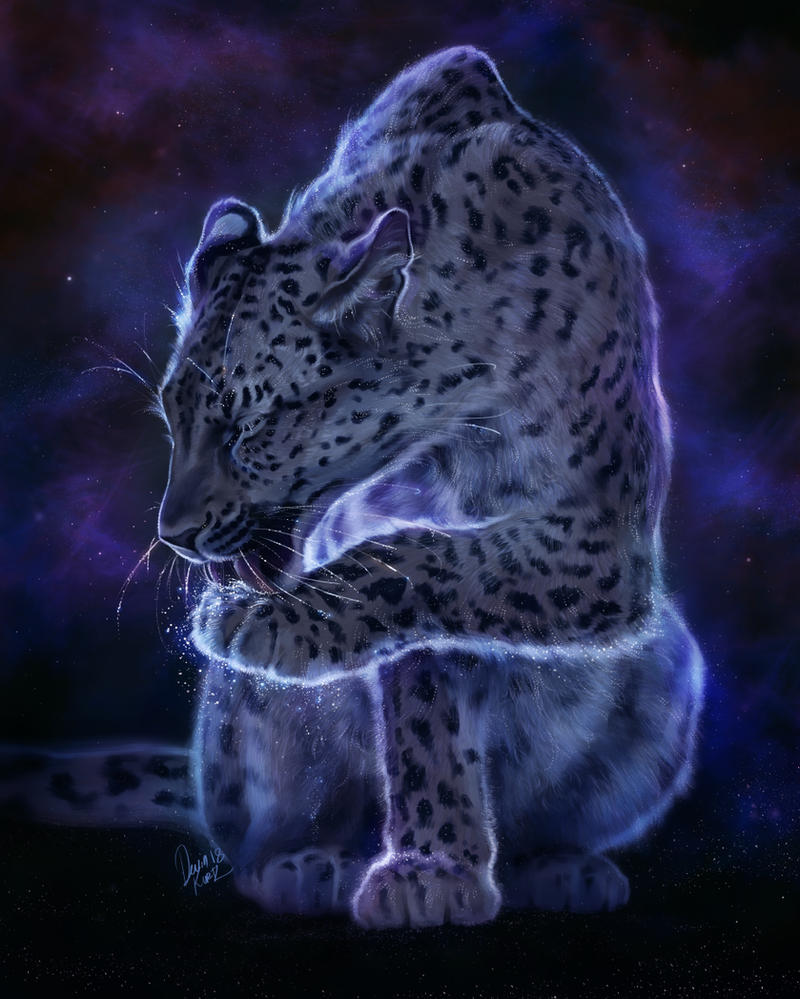 Starry Leopard by TamberElla
