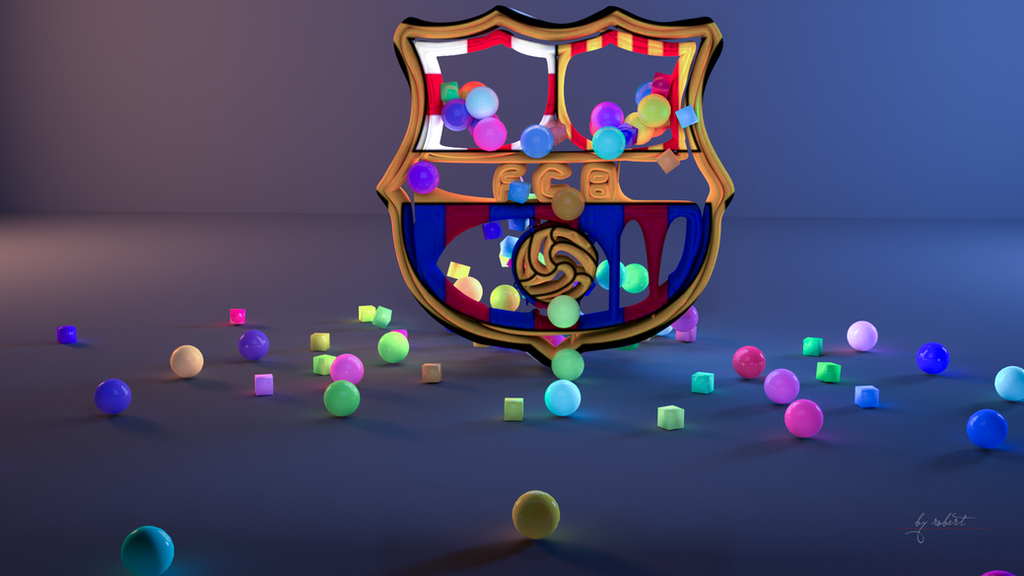 Wallpaper 3D FC Barcelona By Robertty On DeviantArt
