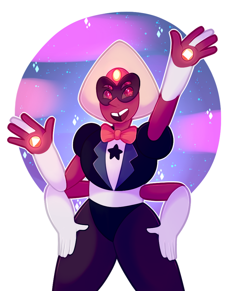 how are ya'll doin' tonight? GUESS WHO HAS A NEW FAVORITE FUSION..... sardonyx is so precious i fucking love her im really sad that we most likely won't be seeing her for a while :< tumblr; tomo...