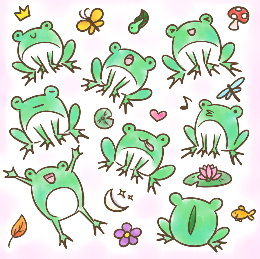 Cute Frogs by studio-silver on DeviantArt
