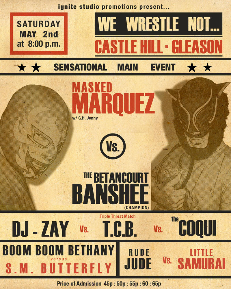 Vintage Wrestling Poster 18