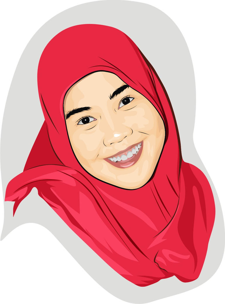 Smile Hijab Vector by belogile on DeviantArt