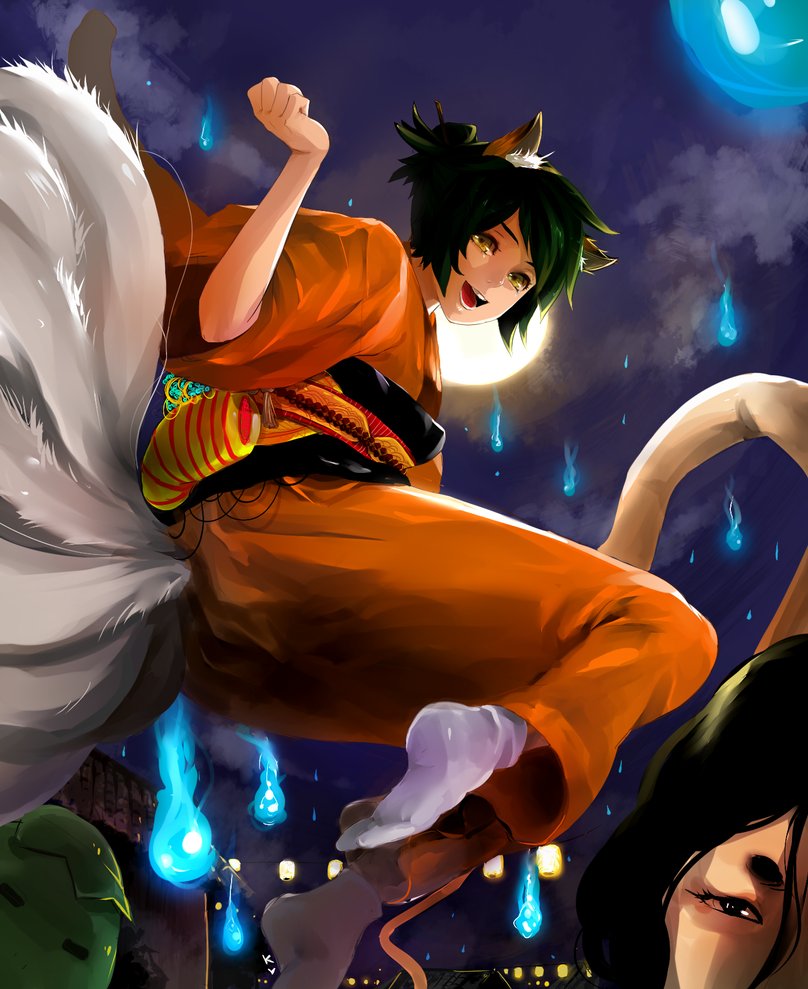 Contest Entry: Nine-Tailed Fox by UP-AME on DeviantArt