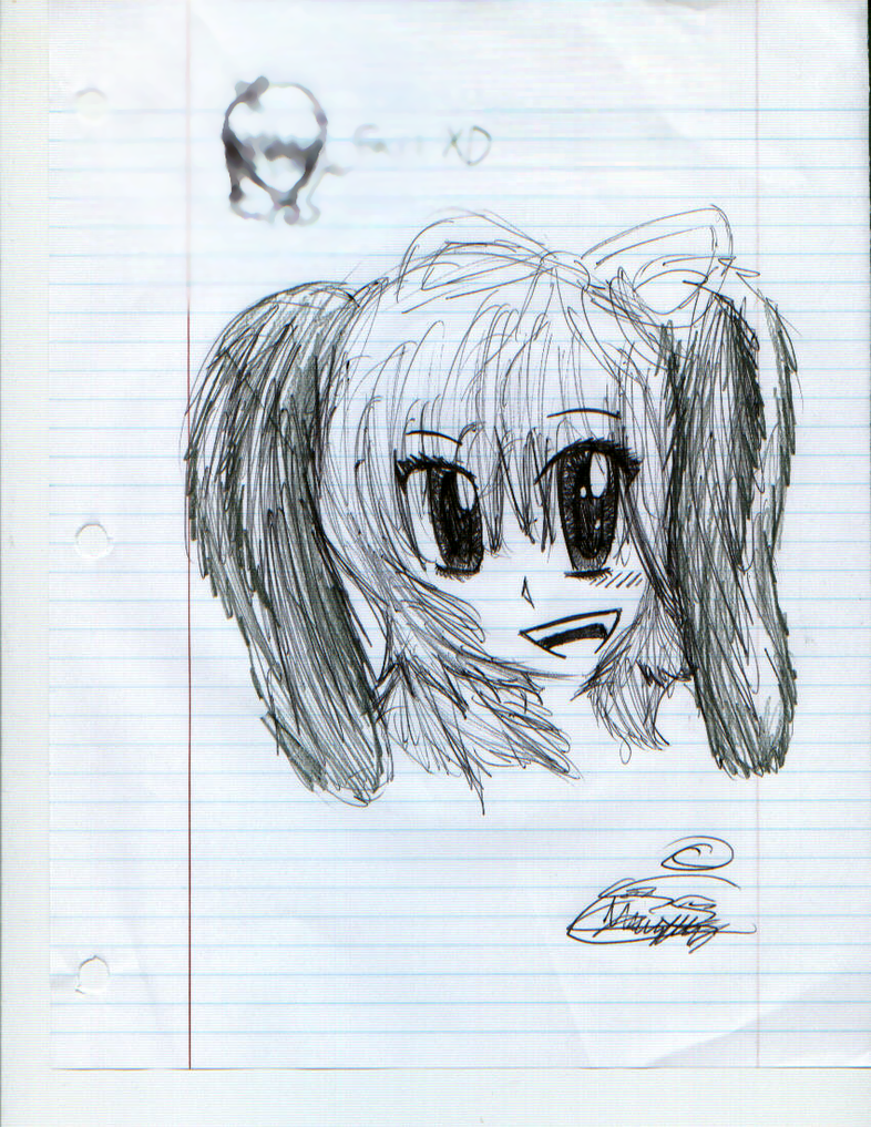 Chibi Anime girl uncolored by MusicalwingsX3 on DeviantArt