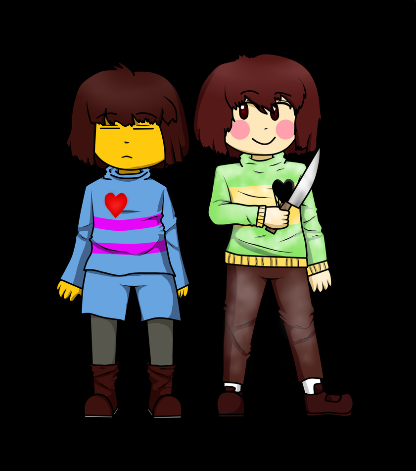 UNDERTALE|Frisk and Chara by TheSilentMusicBox on DeviantArt