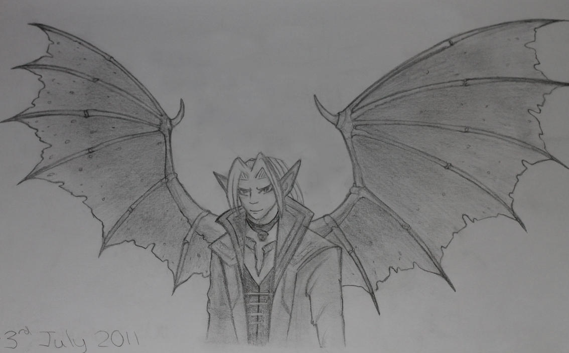 Demon wings (From Mark Crilley 'How to' Video) by TheSilentBadger on DeviantArt